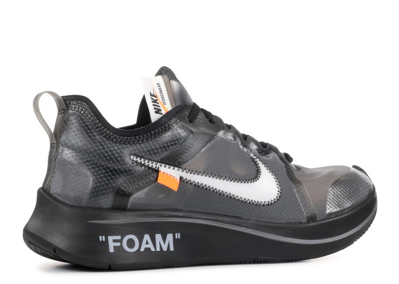 Authentic OFF-WHITE x Nike Zoom Fly Black GS